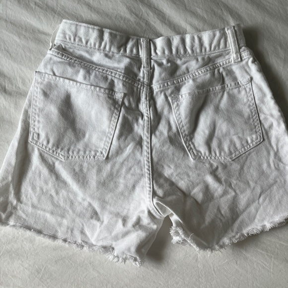 High rise white Jean shorts - Picture 3 of 3